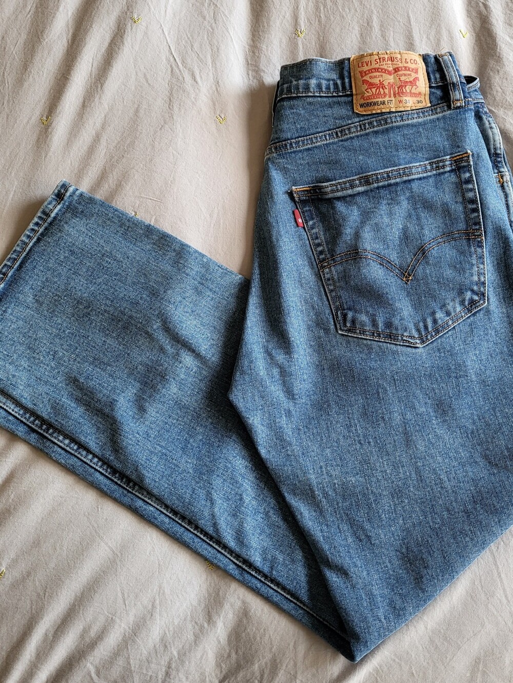 Levi's Blue Straight-Leg Men's Jeans 34×30 Like New